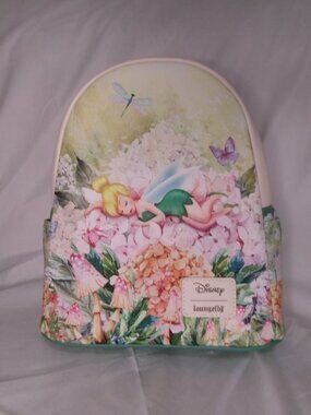 Disney Tinkerbell Loungefly Backpack with Artwork Background